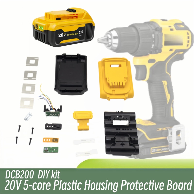 Power Tools Dewalt - Cangkang Casing Baterai Lithium 5×18650 dengan