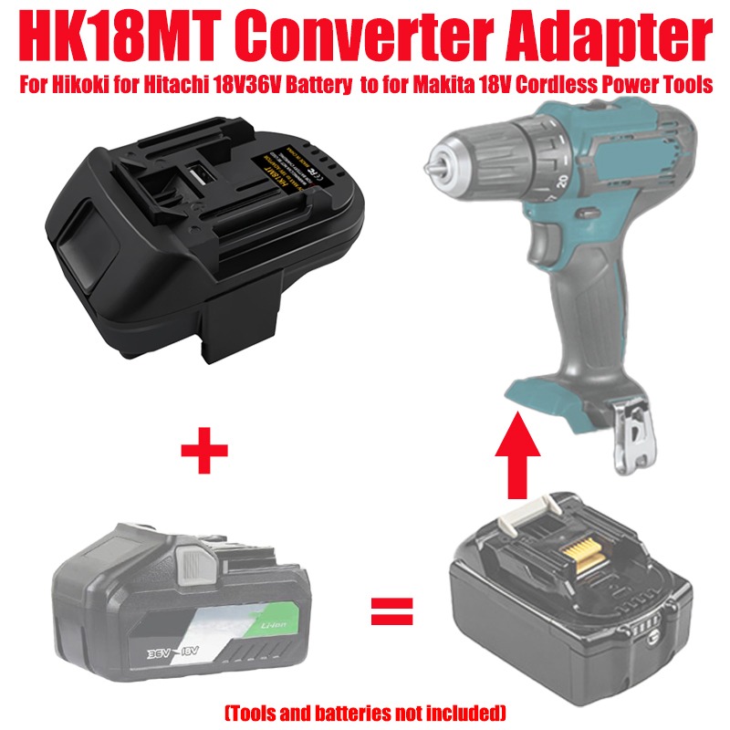 Power Tools Hikoki - Adaptor Baterai ALASICKA HK18MT untuk Baterai
