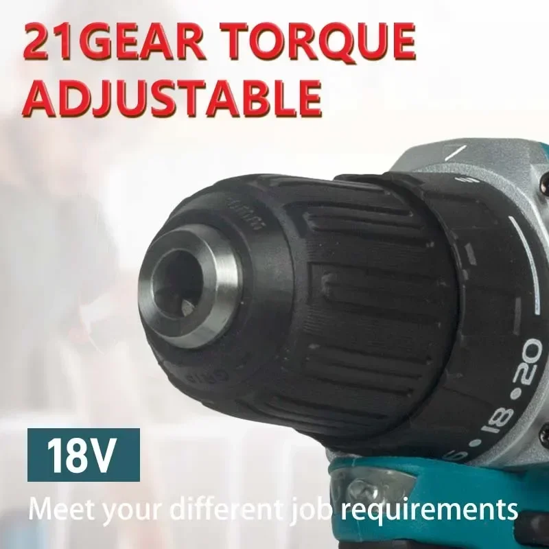 Power Tools Makita Set - Makita 18V Brushless Cordless Drill DDF487