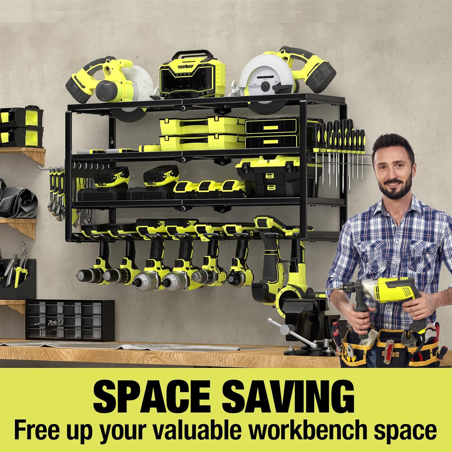 Organizer Alat Listrik Dinding - Power Tools Organizer ulasan dan harga