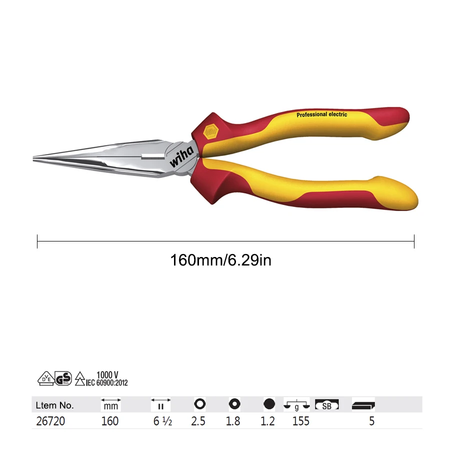 Wiha 1000V VDE Insulated Plier - Power Tools Germany ulasan dan harga