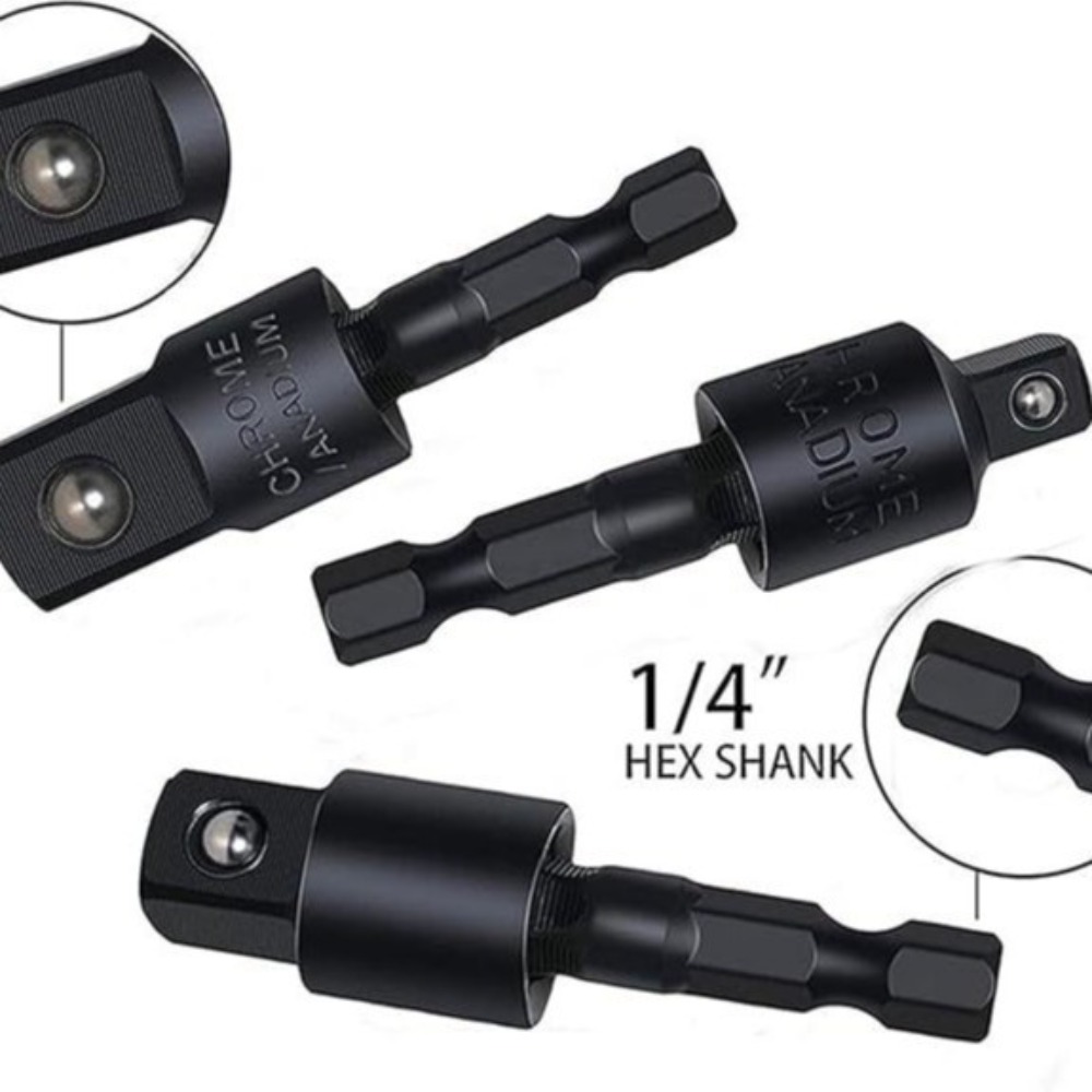 360 °   Set Adaptor Soket Bor  - Einhell Power X Tools ulasan dan harga
