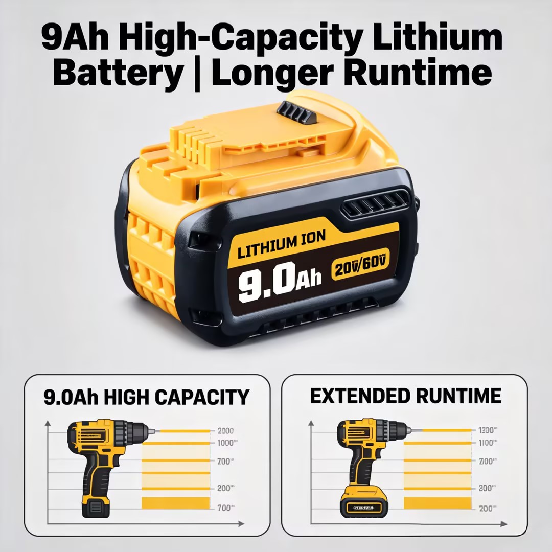 Baterai Lithium-ion 9/12/15Ah  - Power Tools Dewalt ulasan dan harga