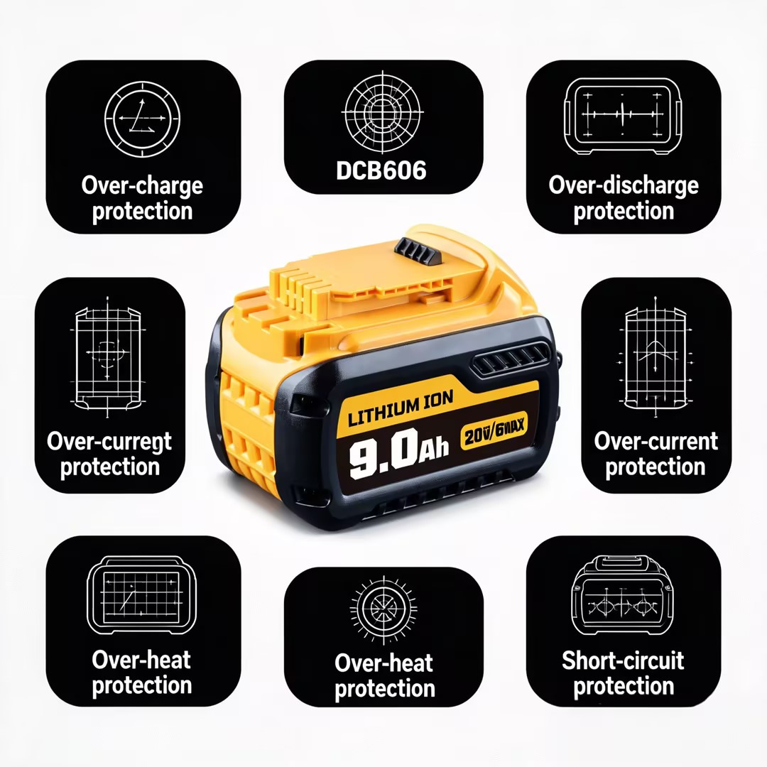 Baterai Lithium-ion 9/12/15Ah  - Power Tools Dewalt ulasan dan harga