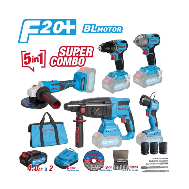 Set Perkakas Listrik 20V Tanpa - Combo Power Tools ulasan dan harga