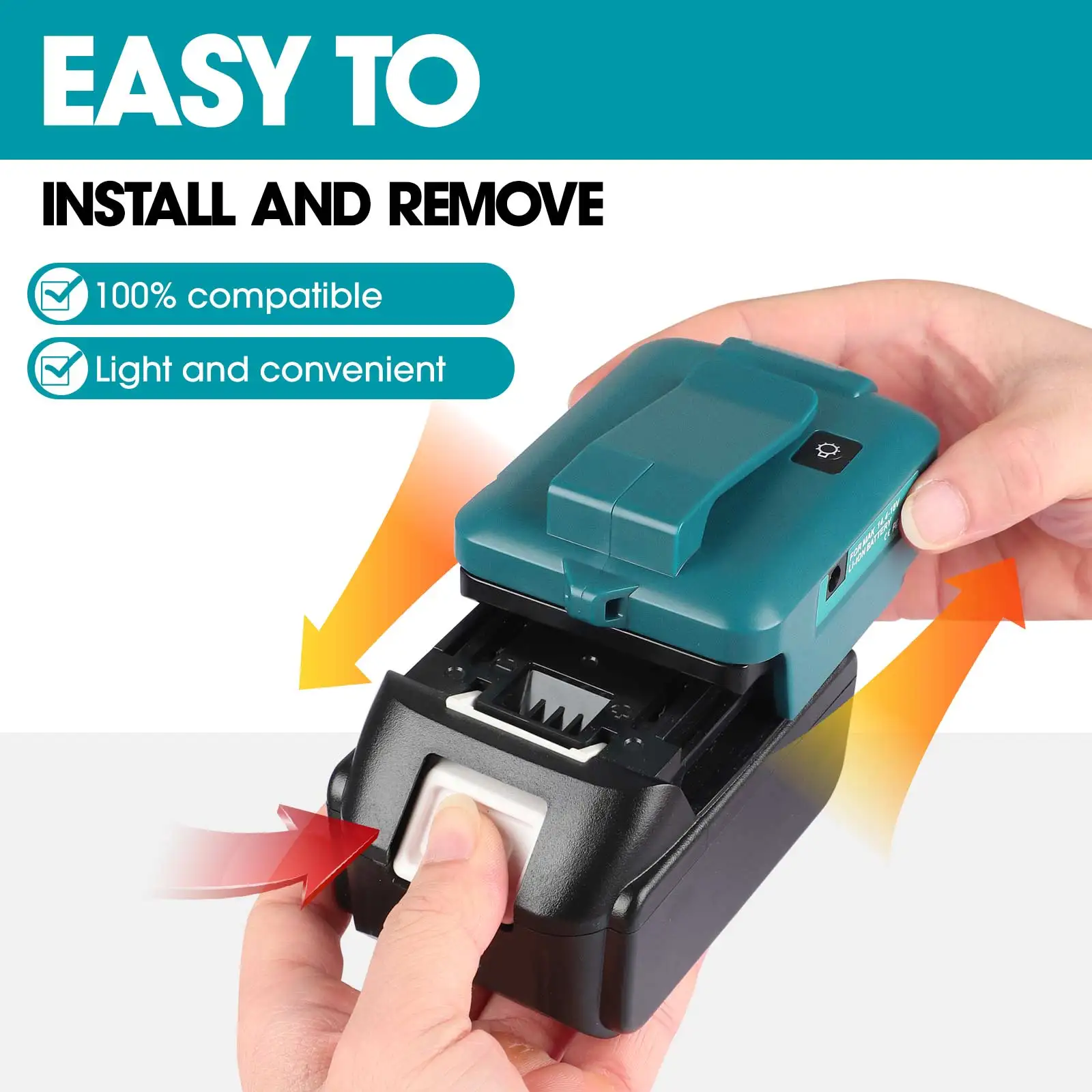 Adaptor dengan Lampu dengan Ti - Power Tools Dewalt ulasan dan harga