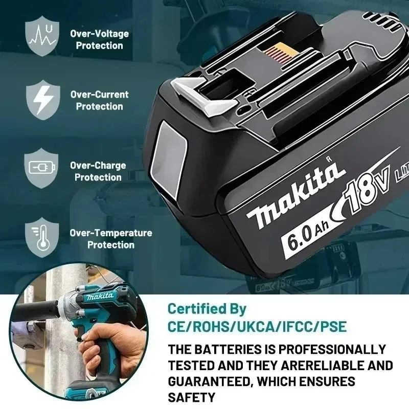 Baterai Makita 6.0 Ah 18V LXT  - Power Tools Makita Set ulasan dan harga
