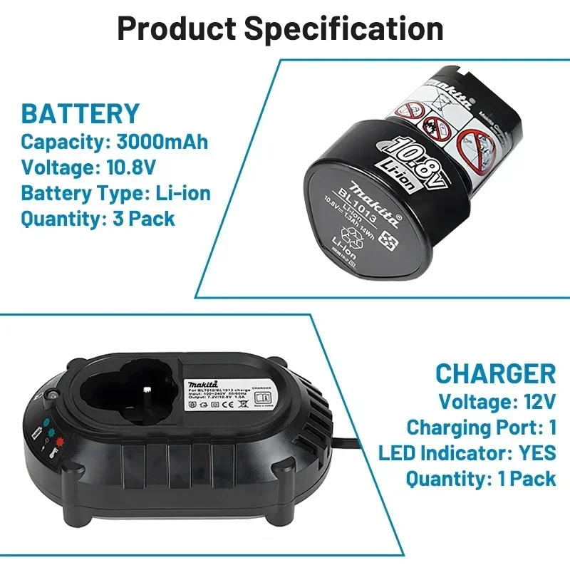 ? ? ? Baterai Asli Makita 10.8 - Power Tools Makita Set ulasan dan harga
