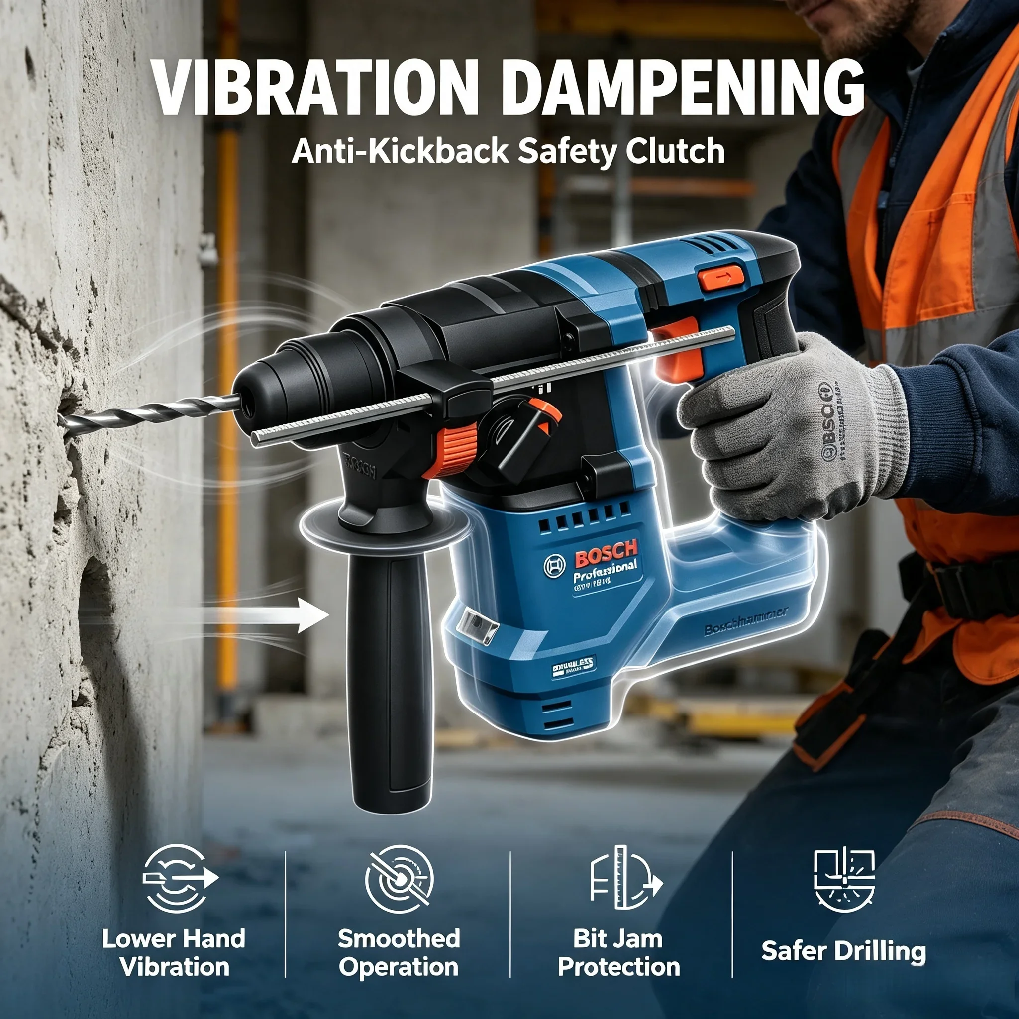 Bosch GBH 18V-18, Palu Putar N - Power Tools Professional ulasan dan harga