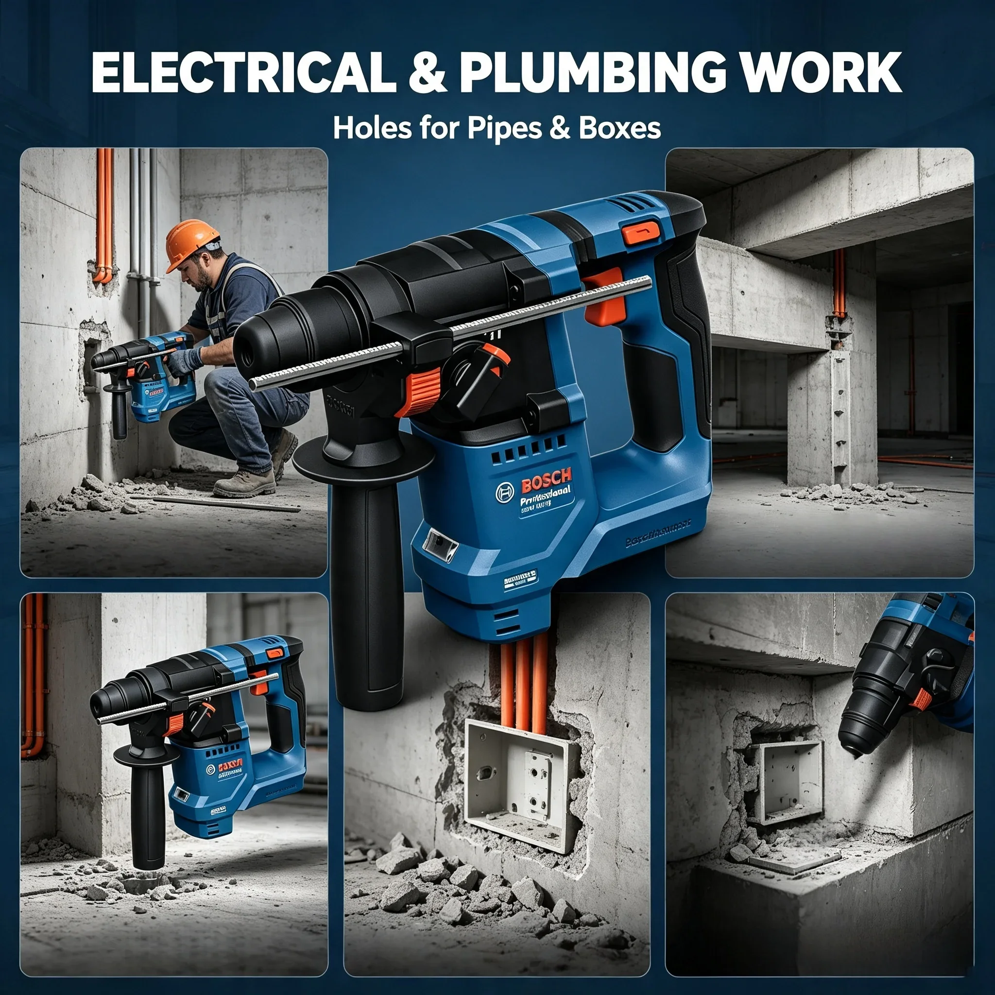 Bosch GBH 18V-18, Palu Putar N - Power Tools Professional ulasan dan harga